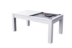 Stanlord  Poolbord/bordtennisbord/spisebord White 6 fods Sanremo Dinning